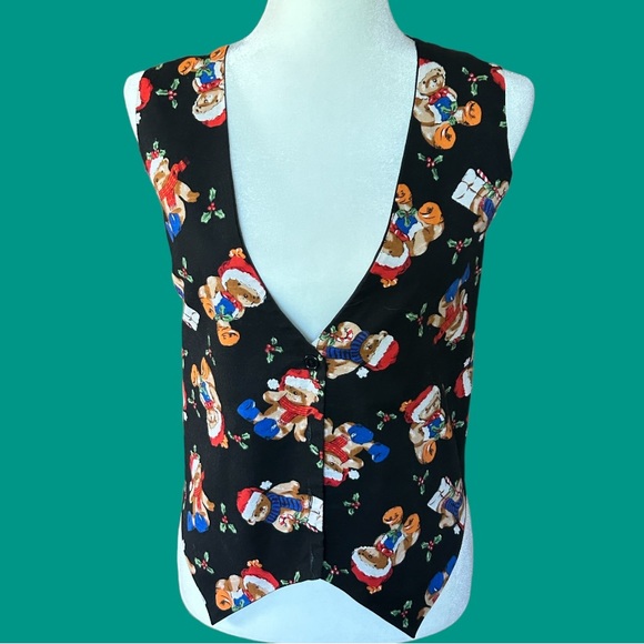Nutcracker Jackets & Coats Vintage 9s Nutcracker Christmas Vest